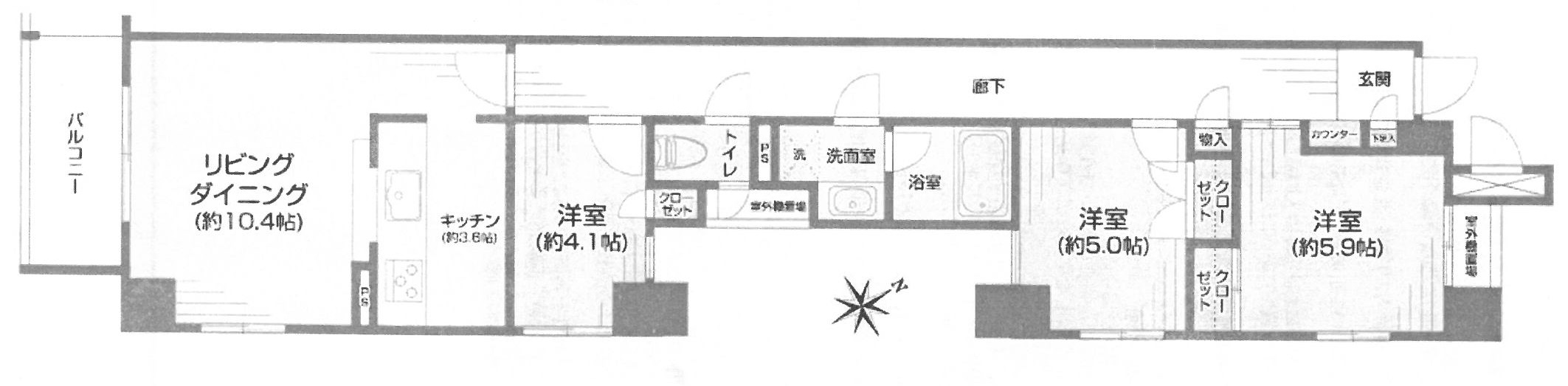 藤和シティホームズ船橋本町通り弐番館802号室